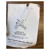 $90 newyoo Toddler Tricycle with Push Handle, Backrest, Belt - Pink