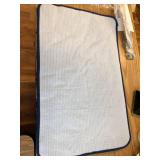 H.VERSAILTEX Navy Blue Bath Rug, Non-Slip Bath Mat 17x24