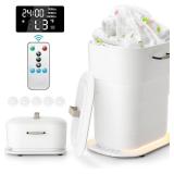 $60 Foldable Towel Warmer 27L, Auto Shut-Off, 3 Heat Levels, White