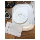 $60 Foldable Towel Warmer 27L, Auto Shut-Off, 3 Heat Levels, White