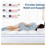 KAYFIA Mattress Topper, Extra Thick with 8-23 Deep Pocket, White