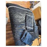 $95 Herside Black Satin Comforter 7-Piece Queen Bed-in-a-Bag Set