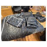 $95 Herside Black Satin Comforter 7-Piece Queen Bed-in-a-Bag Set