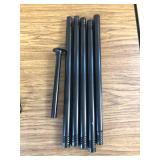 Skycarper 5-Tier Corner Shower Caddy with Hooks 62-116in Black