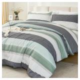 $66 Litanika Oversized King Comforter Set Sage Green 120x120-3pc
