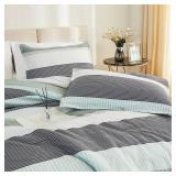 $66 Litanika Oversized King Comforter Set Sage Green 120x120-3pc