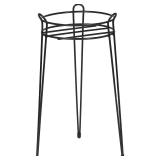 S1021B 21-Inch Basic Black Plant Stand S1021-B