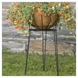 S1021B 21-Inch Basic Black Plant Stand S1021-B