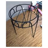 S1021B 21-Inch Basic Black Plant Stand S1021-B