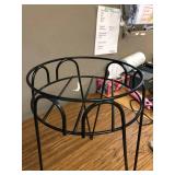 S1021B 21-Inch Basic Black Plant Stand S1021-B