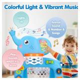 Toddler Basketball Hoop & Soccer Goal Toys for 1-3 Year Olds Blue