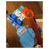 Toddler Basketball Hoop & Soccer Goal Toys for 1-3 Year Olds Blue