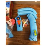 Toddler Basketball Hoop & Soccer Goal Toys for 1-3 Year Olds Blue