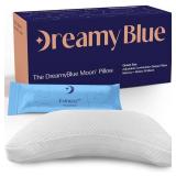 $92 DreamyBlue Moon Pillow Adjustable Loft, Shredded Memory Foam Queen