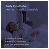 $92 DreamyBlue Moon Pillow Adjustable Loft, Shredded Memory Foam Queen