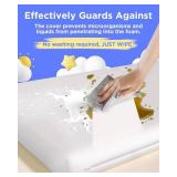 Pack and Play Mattress 38x26x1.5 in Dual-Sided Hypoallergenic Pad