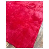 Amearea Modern Area Rug 4x6 ft Red Memory Foam, Non-Slip Indoor