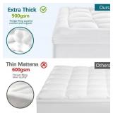 $50 CYMULA King Size Mattress Topper - Extra Thick Cooling Pad