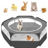 Amakunft Pop-Up Playpen with Mesh Cover, 47x23.6x15 in