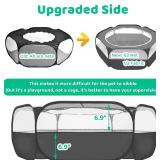 Amakunft Pop-Up Playpen with Mesh Cover, 47x23.6x15 in