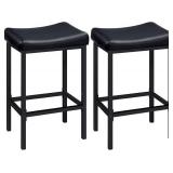 $57 HOOBRO Stools Set of 2, Counter-Height Saddle Barstools BB10BY01