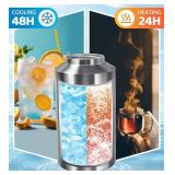 Insulated Water Bottle, 1 Gal Jug, 128 oz, Stainless Steel