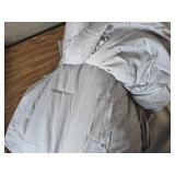 $48 NTBAY Queen Comforter Set with Sheets, 7 Pieces, Light Grey