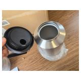 Insulated Water Bottle, 1 Gal Jug, 128 oz, Stainless Steel