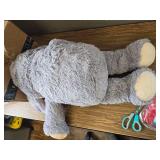 $48 IKASA Elephant Stuffed Plush Toy (Gray, 39in)