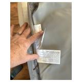 $50 71x59" Vegan Leather Baby Play Mat, Thick Foam, Waterproof (Gray)