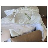 Mattress Topper Queen Bamboo Viscose Pillow Top Pad, 8-21 Deep