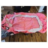 $46 QPAU Inflatable Toddler Travel Bed with Sides, Pump (Pink)