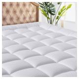 MATBEBY Queen Size Mattress Pad - Cooling, Quilted Fitted 60x80