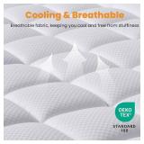 MATBEBY Queen Size Mattress Pad - Cooling, Quilted Fitted 60x80