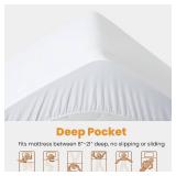 MATBEBY Queen Size Mattress Pad - Cooling, Quilted Fitted 60x80