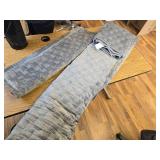 $150 Quilt Set King 120x128 Velvet Bedding, 2 Shams, 3-Piece, Gray