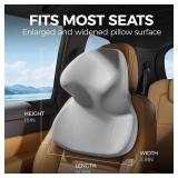 BEBAS Car Headrest Pillow with Memory Foam, Ergonomic Neck Support
