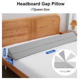 EUHAMS Queen Size Bed Wedge Pillow - Gap Filler (60x10x6 Gray)