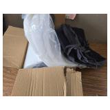 $66 Dining Chair Cushions, 2" Thick, D-Shaped 17x16, Set of 6, Grey