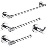 $58 THREE Piece Bathroom Hardware Set with 24" Towel Bar, TP Holder, No Hoo