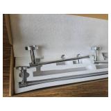 $58 THREE Piece Bathroom Hardware Set with 24" Towel Bar, TP Holder, No Hoo