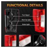 Left Driver Tail Light Assembly for 2017-2019 Ford F-250/F-350 SD