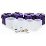 $260 Leize Crystal Singing Bowl Set of 7 with Case 6-12 in A-G 432Hz