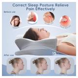 Cervical Neck Pillow with Memory Foam, Contour Support