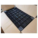 $98 Plastic Utility Cart, 3-Tier Rolling Cart, Lockable Wheels, 510lb