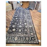 $90 LUXRUG 8x10 Washable Area Rug - Non-Slip Charcoal