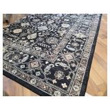 $90 LUXRUG 8x10 Washable Area Rug - Non-Slip Charcoal