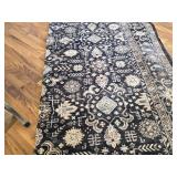 $90 LUXRUG 8x10 Washable Area Rug - Non-Slip Charcoal