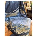 $72 PERFEMET Cal King 6-Piece Bed in a Bag Black Marble Comforter Set