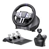 $180 PXN PC Steering Wheel V9 GEN2 Race Wheel with 3-Pedals Shifter